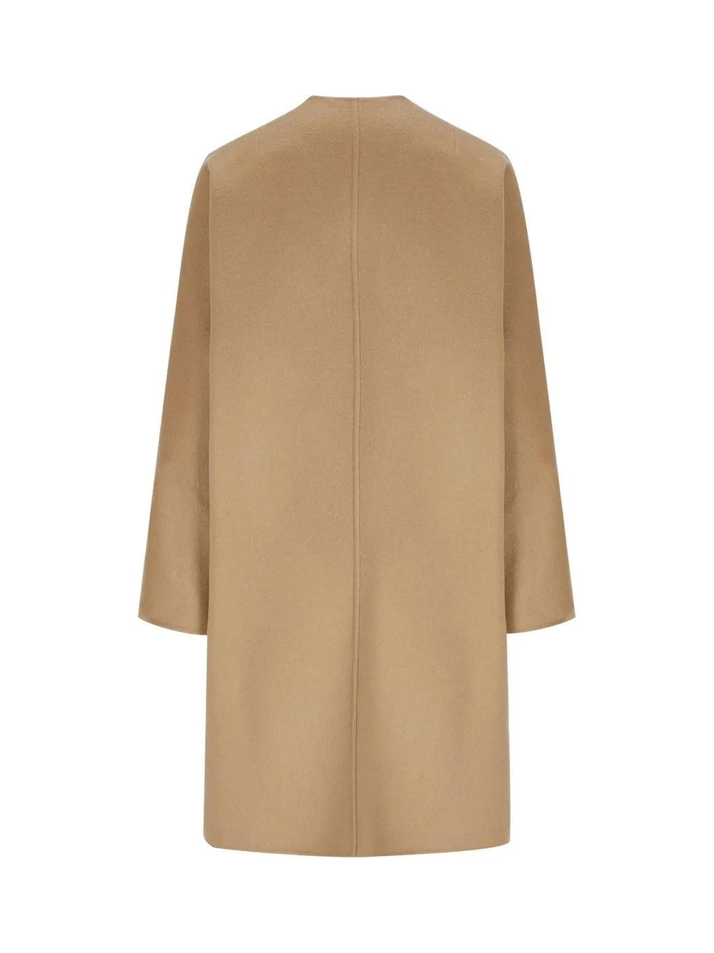 Prada Crewneck Button-Up Long Coat