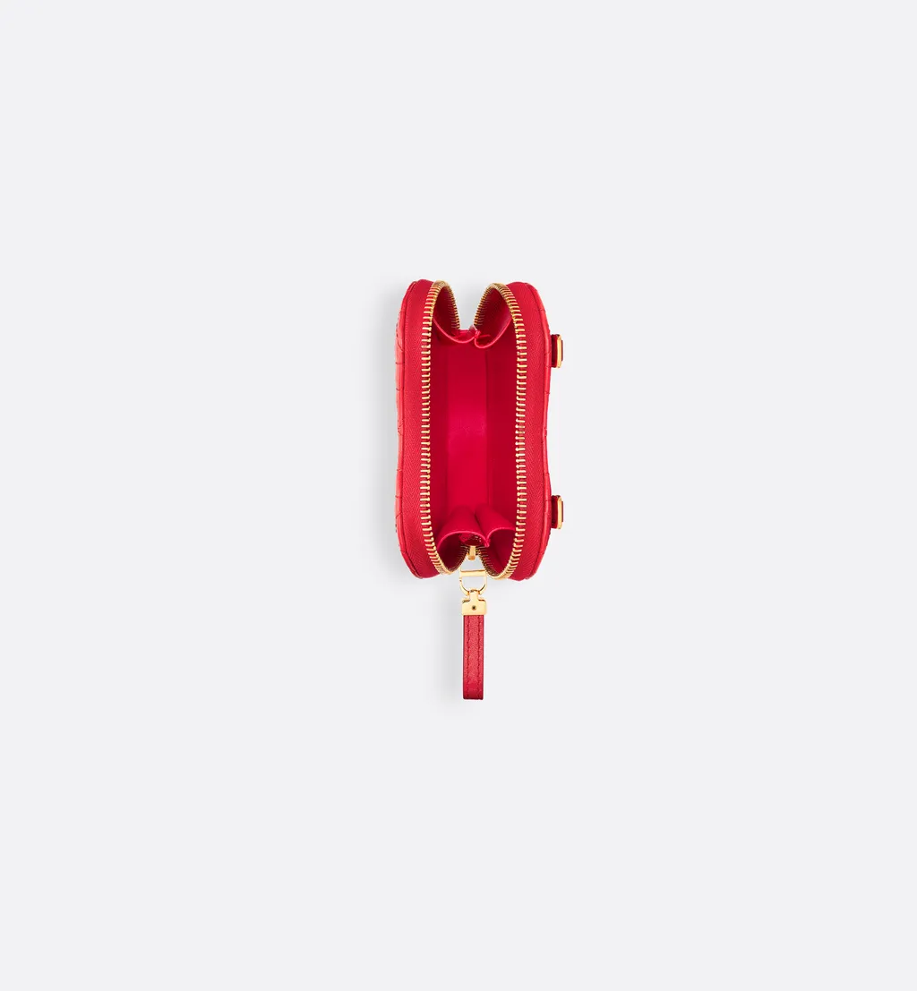 Dior Caro Heart Pouch With Chain