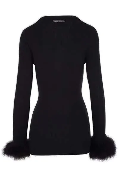 Prada Ribbed Button-Up Cardigan