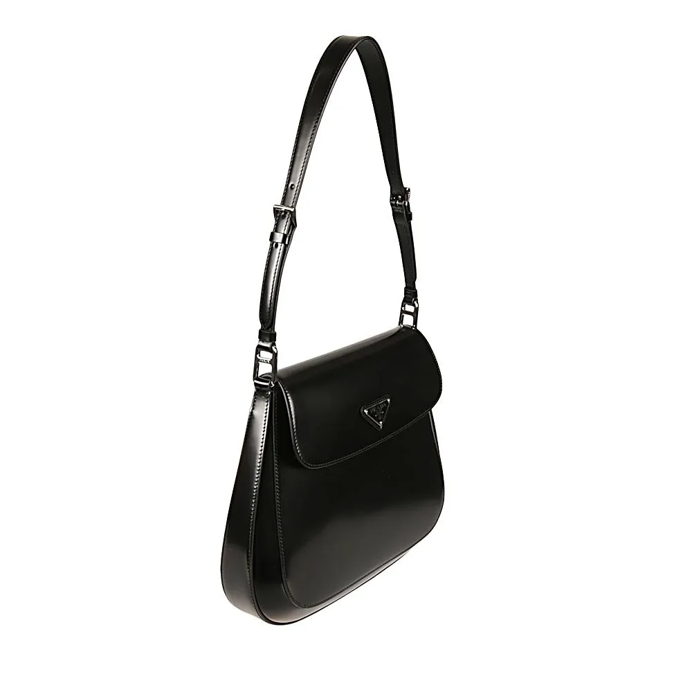 Prada Logo Plaque Shoulder Bag