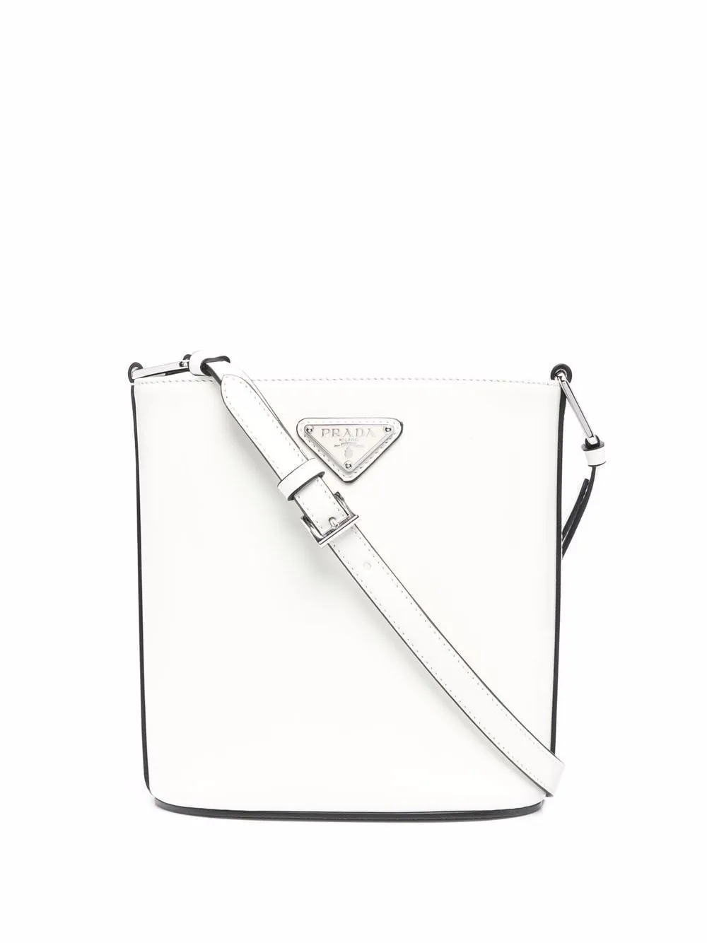 Prada Logo Plaque Buckle Bag