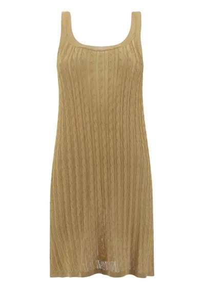 Prada Sleeveless V-Neck Midi Dress