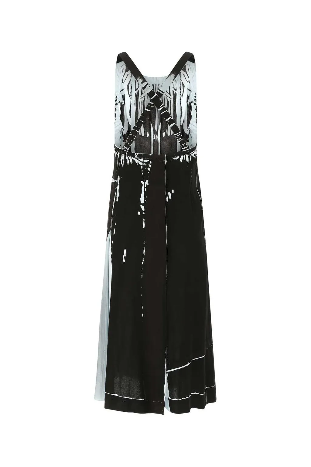 Prada U-Neck Sleeveless Sablé Dress