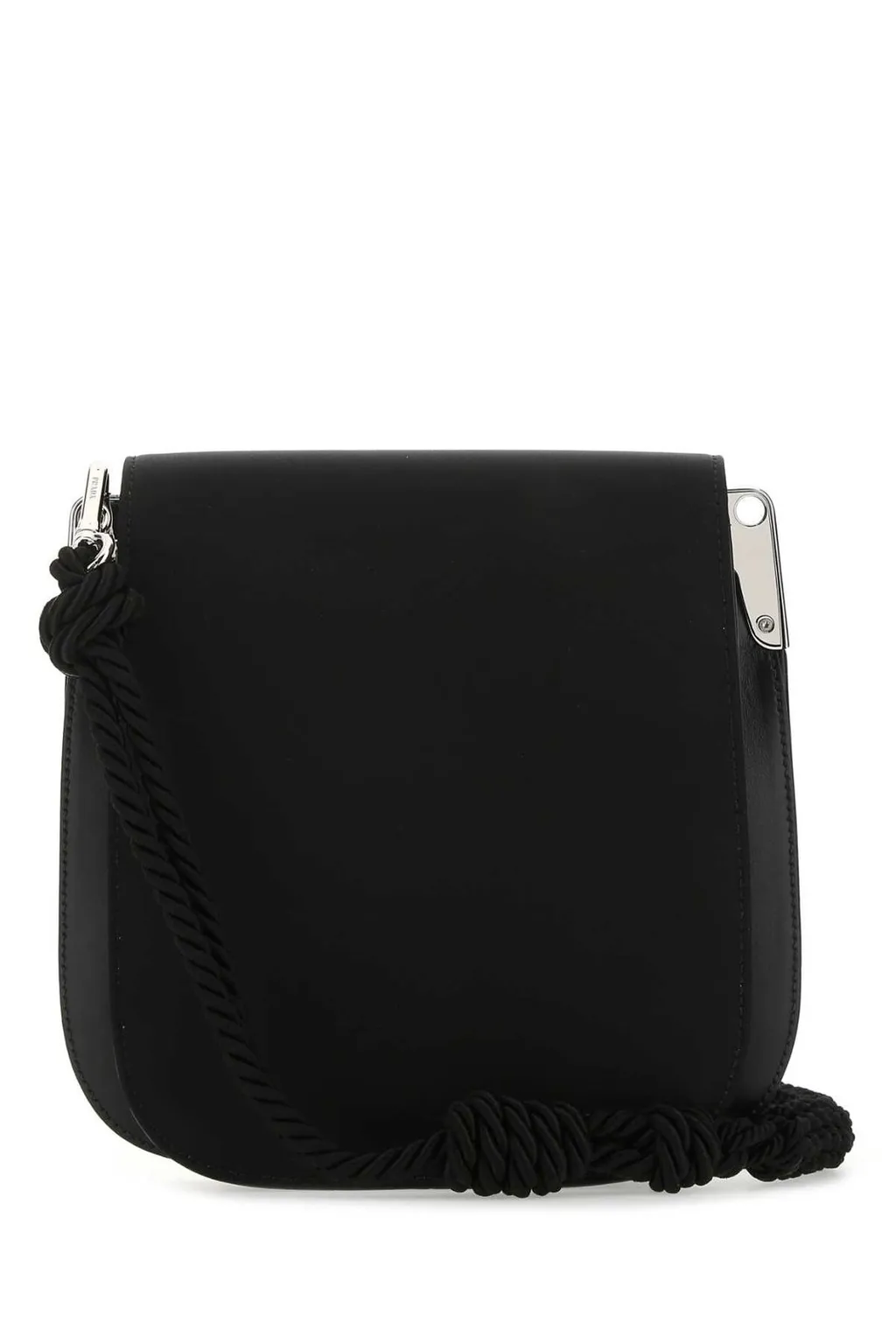 Prada Logo Embroidered Shoulder Bag