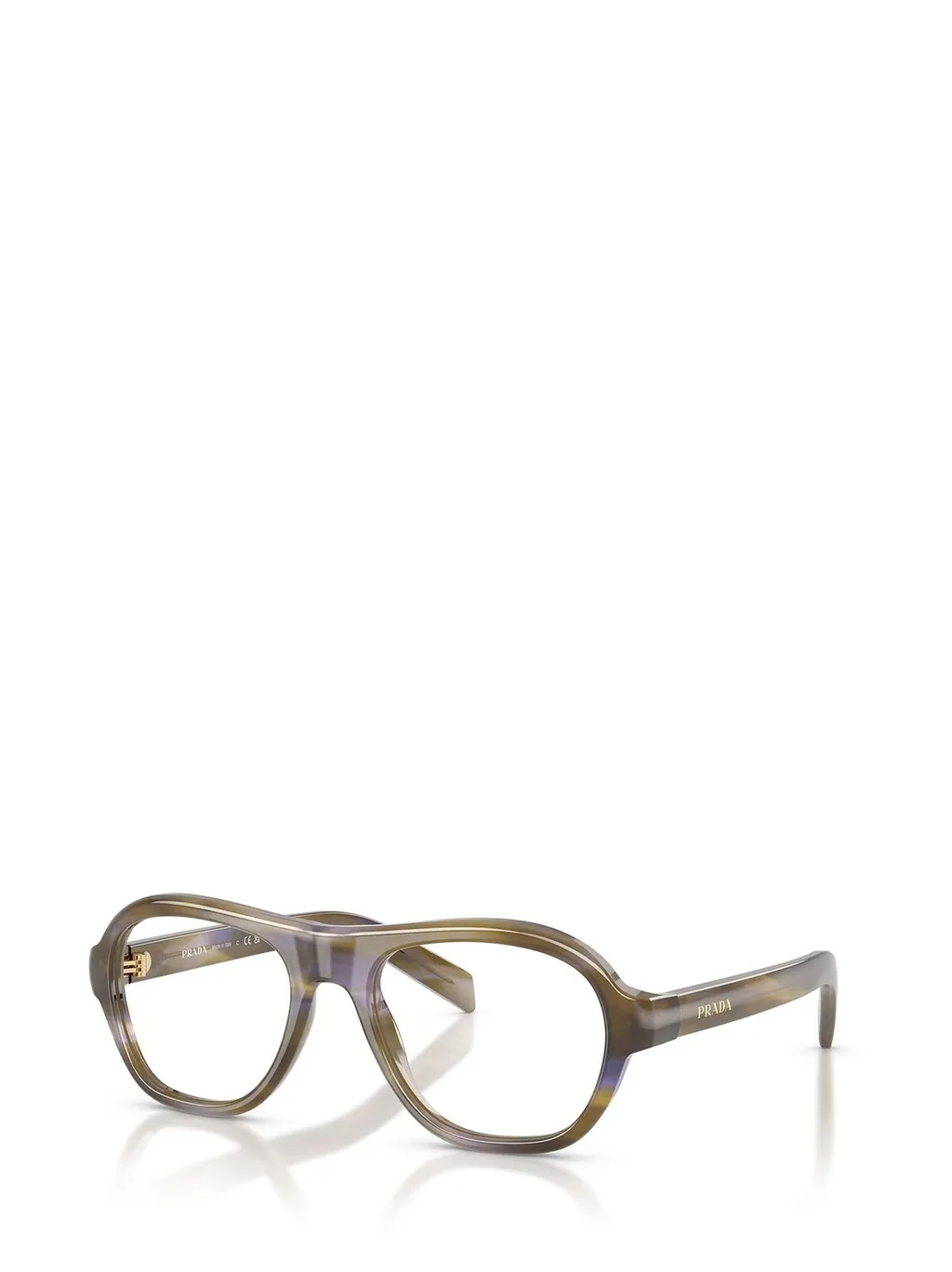Prada Eyewear Oval Frame Glasses