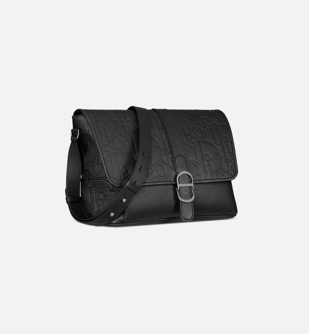 Large Dior Daily Messenger Bag With Flap