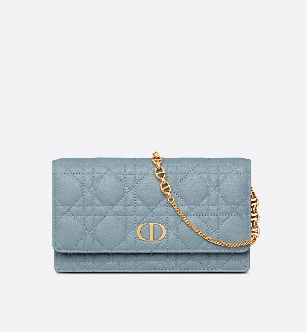Dior Caro Pouch With Chain