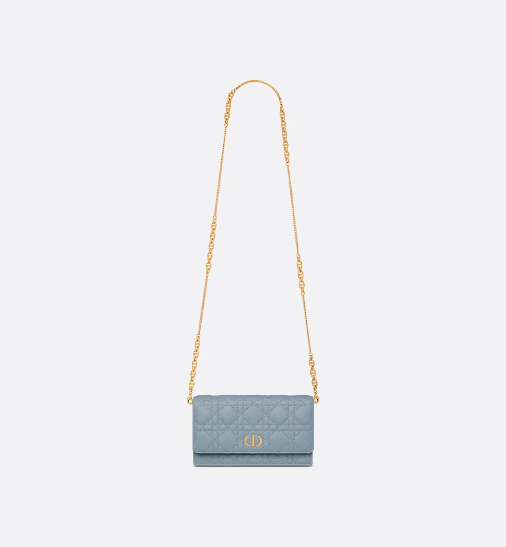 Dior Caro Pouch With Chain