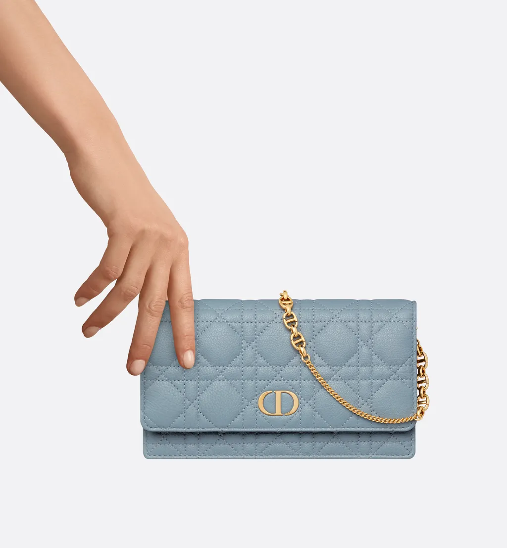 Dior Caro Pouch With Chain