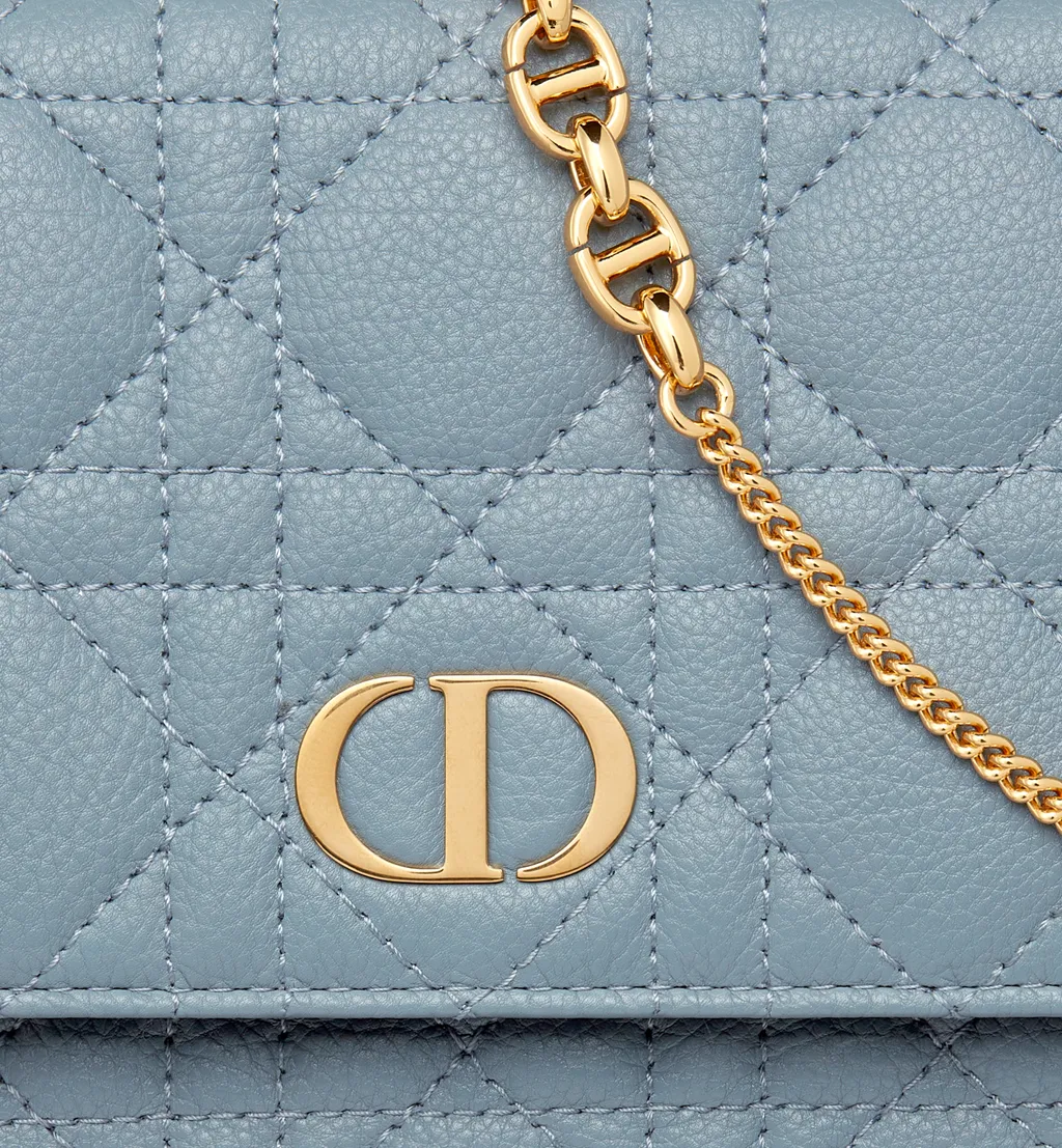 Dior Caro Pouch With Chain