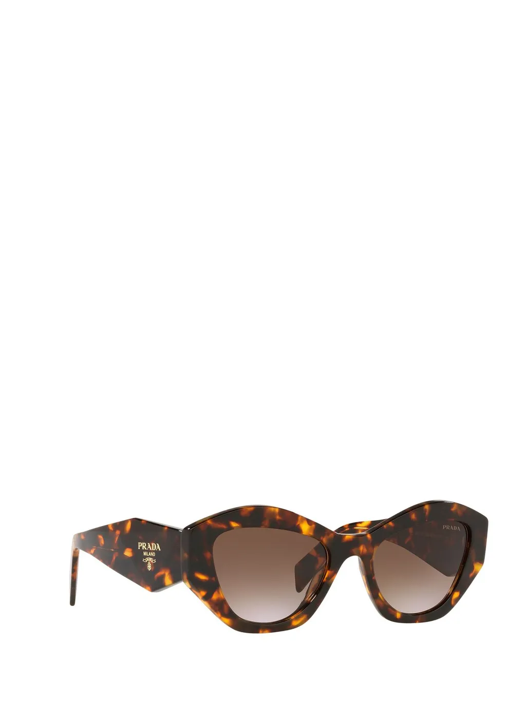Prada Eyewear Logo-Printed Angular-Frame Sunglasses
