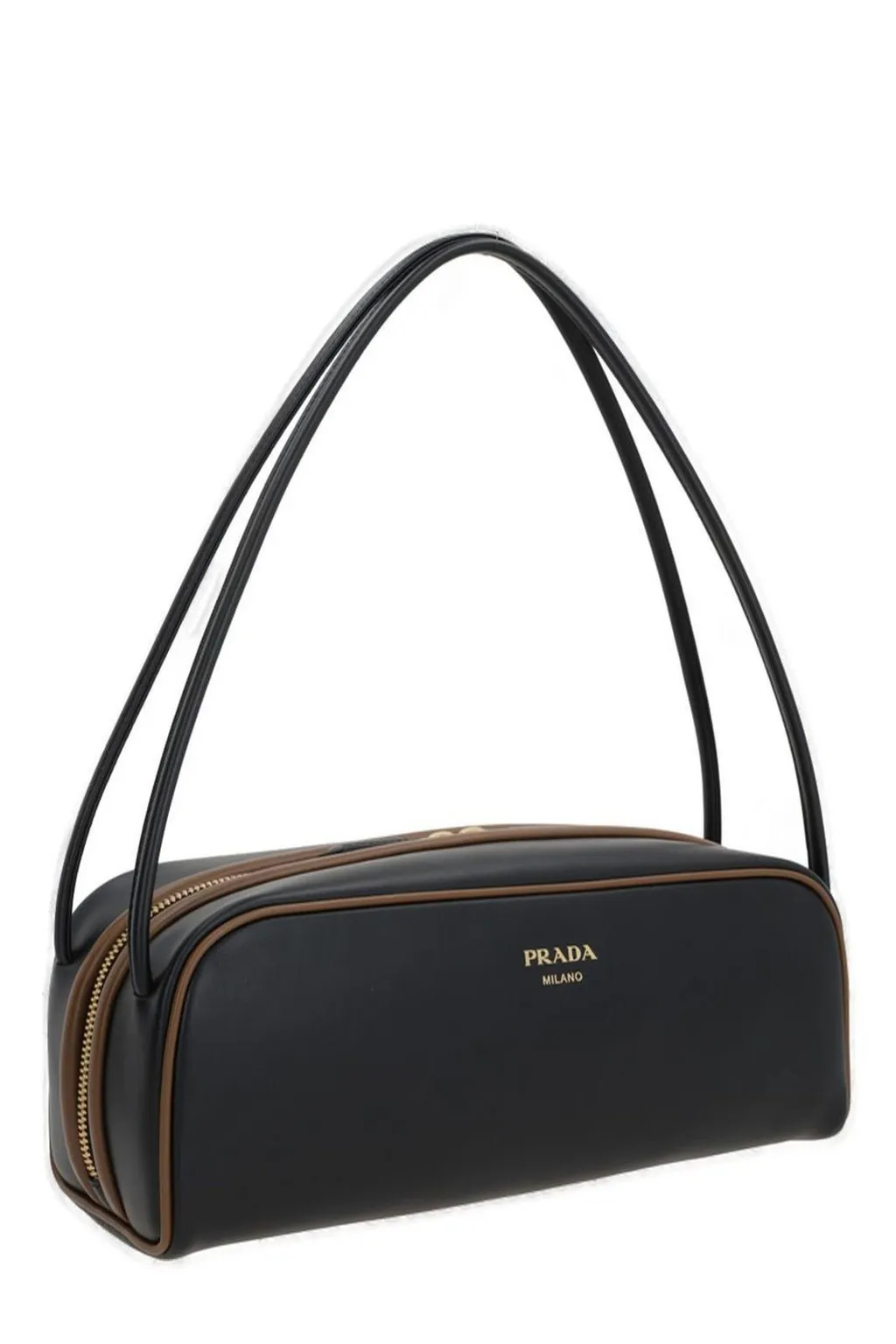 Prada Logo-Printed Zipped Shoulder Bag