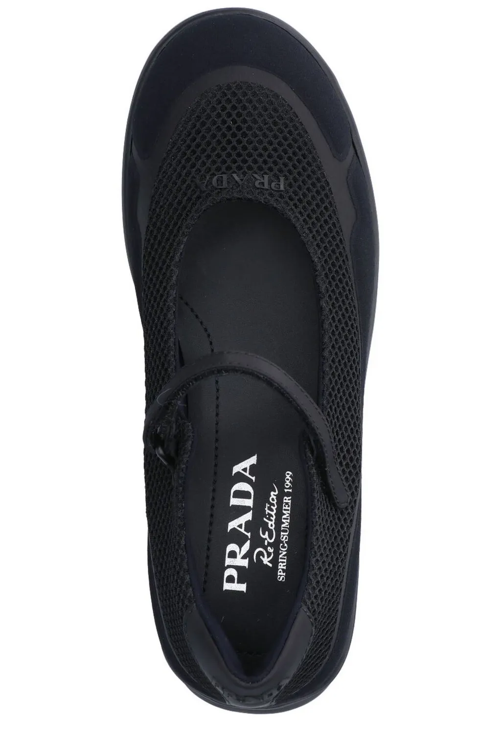 Prada Round-Toe Mesh Ballerinas