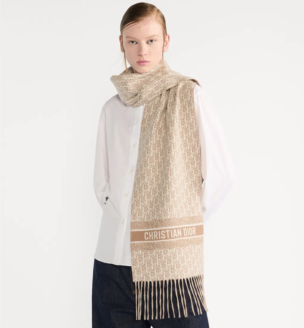 Dior Oblique Natte Scarf