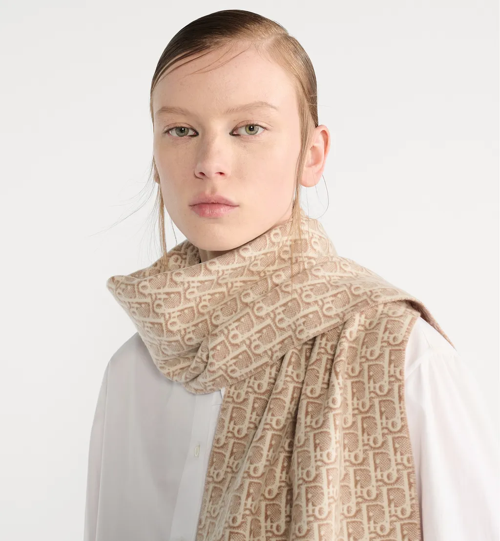 Dior Oblique Natte Scarf