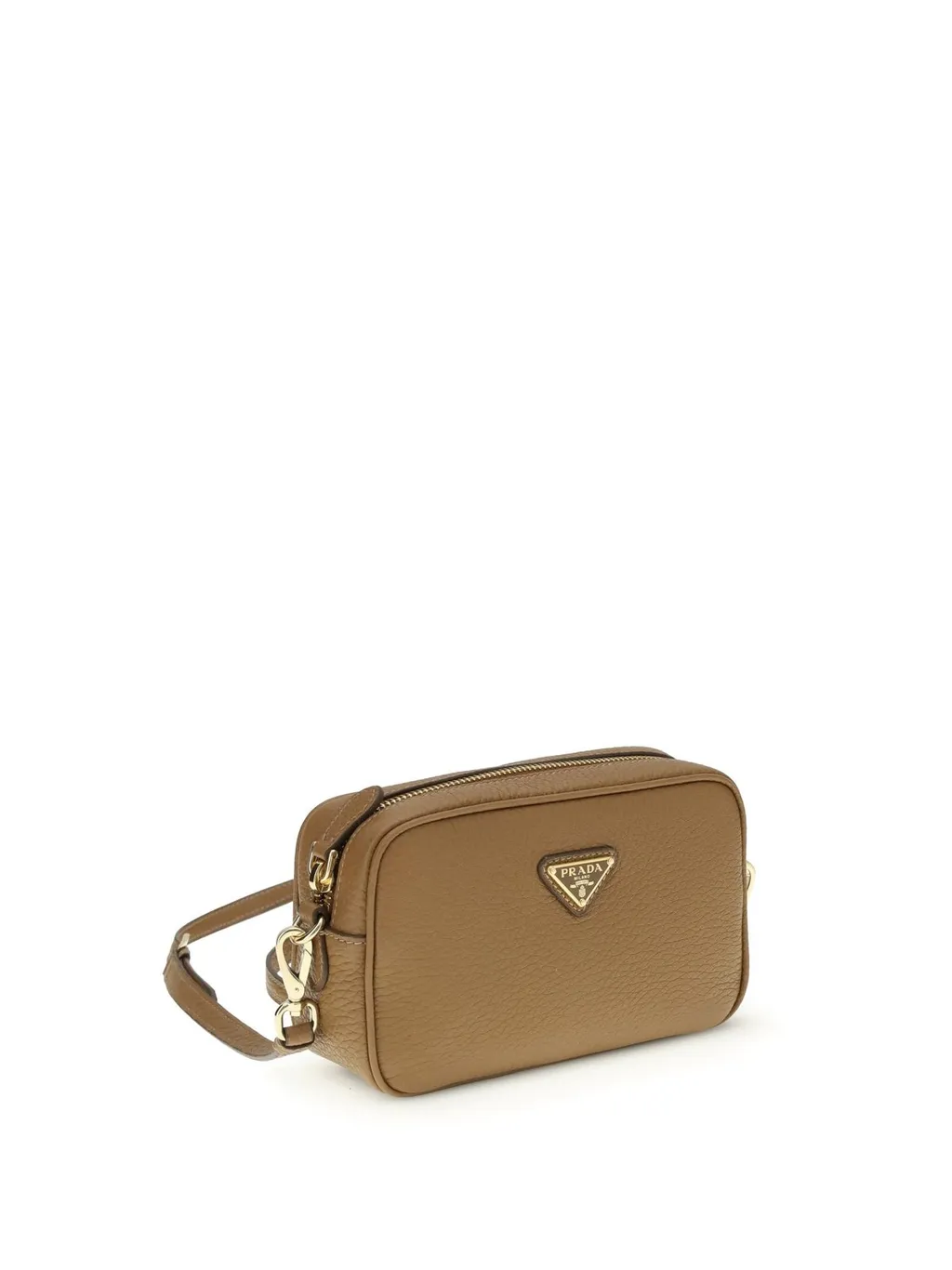 Prada Triangle-Logo Zipped Crossbody Bag