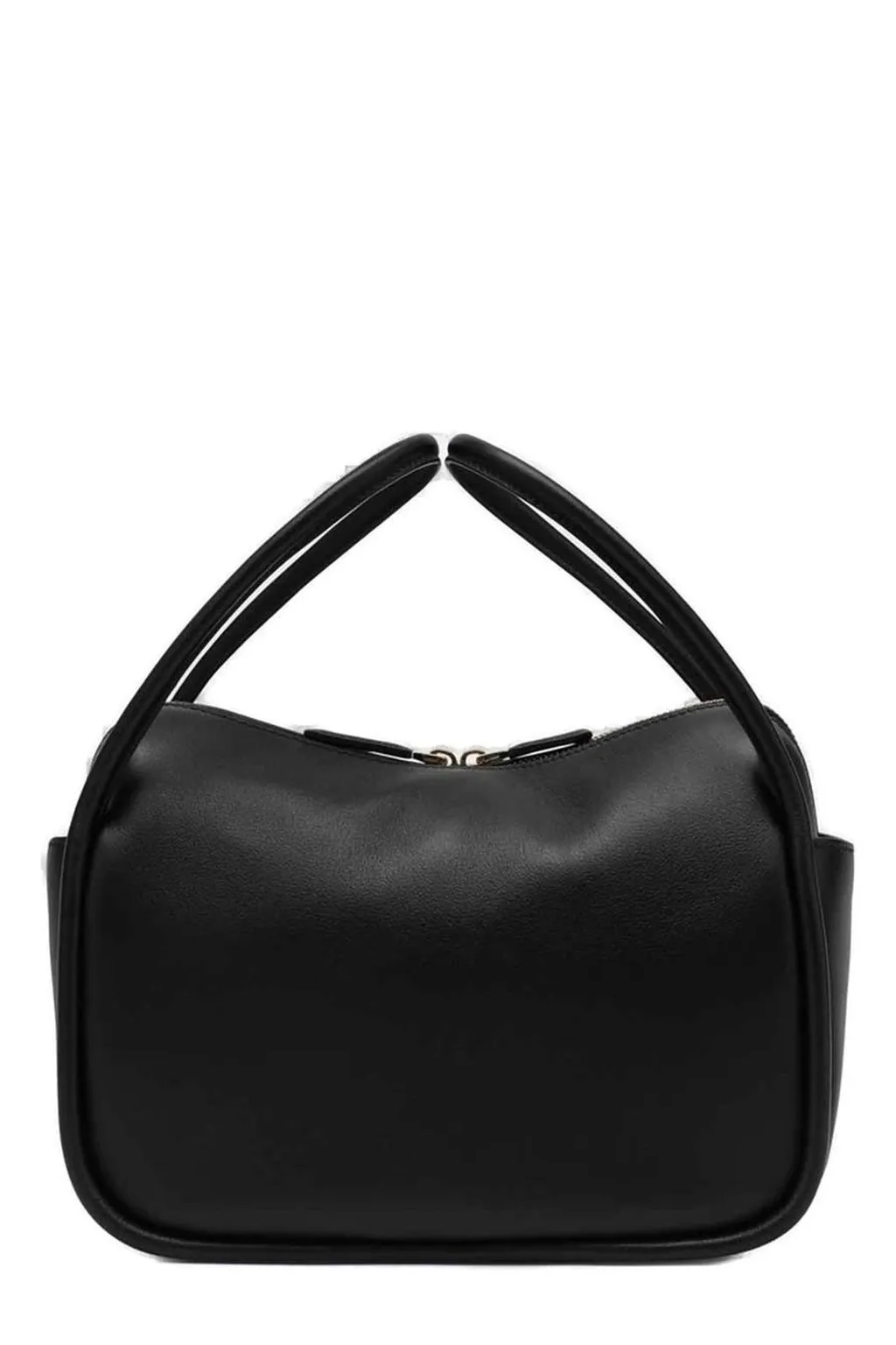 Prada Logo-Plaque Zipped Tote Bag
