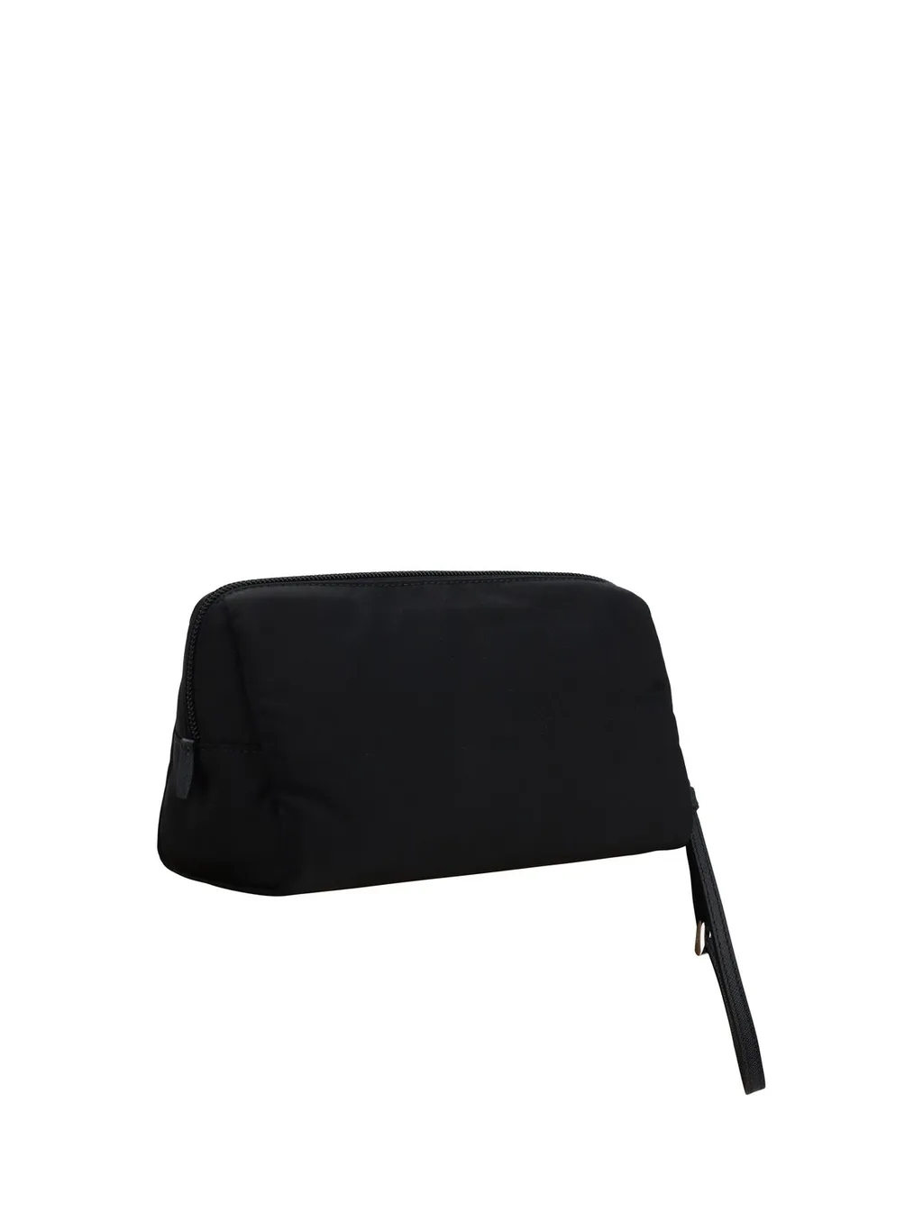 Prada Triangle Logo Zip-Up Pouch