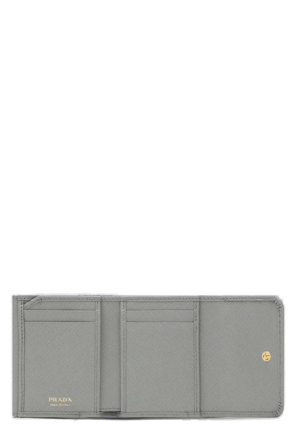 Prada Triangle-Logo Tri-Fold Wallet