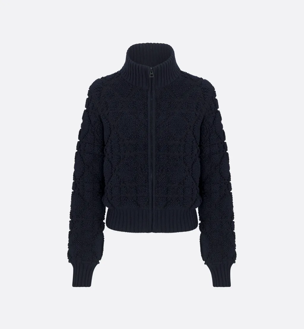 Dioralps Macrocannage Zipped Cardigan