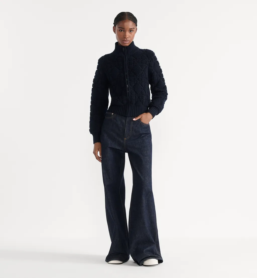 Dioralps Macrocannage Zipped Cardigan