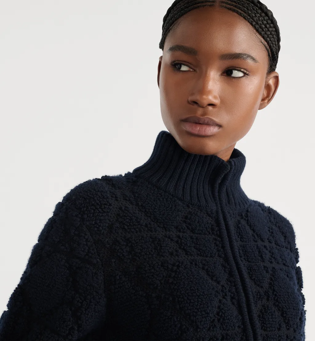 Dioralps Macrocannage Zipped Cardigan