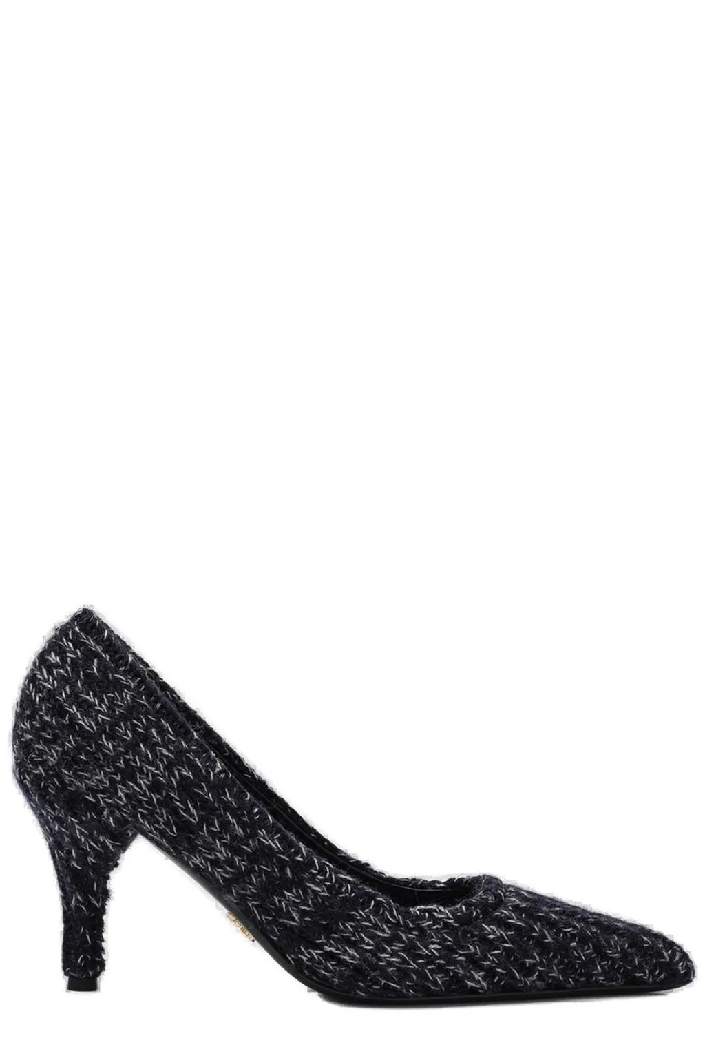 Prada Knitted Pointed-Toe Pumps
