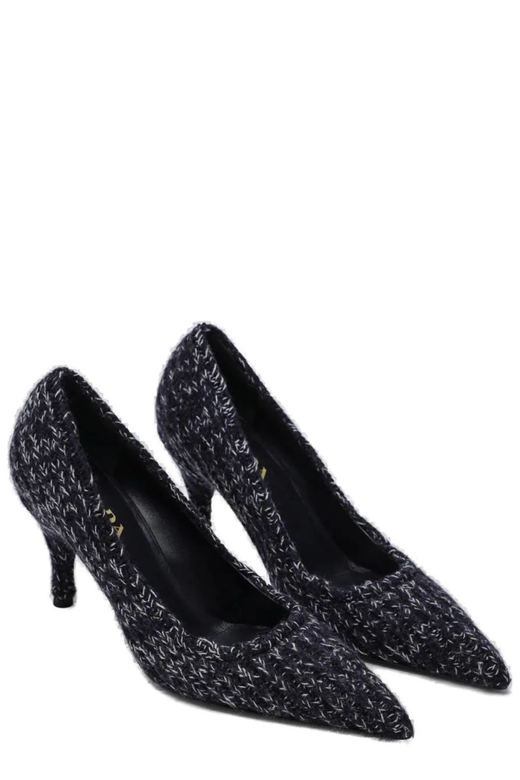Prada Knitted Pointed-Toe Pumps