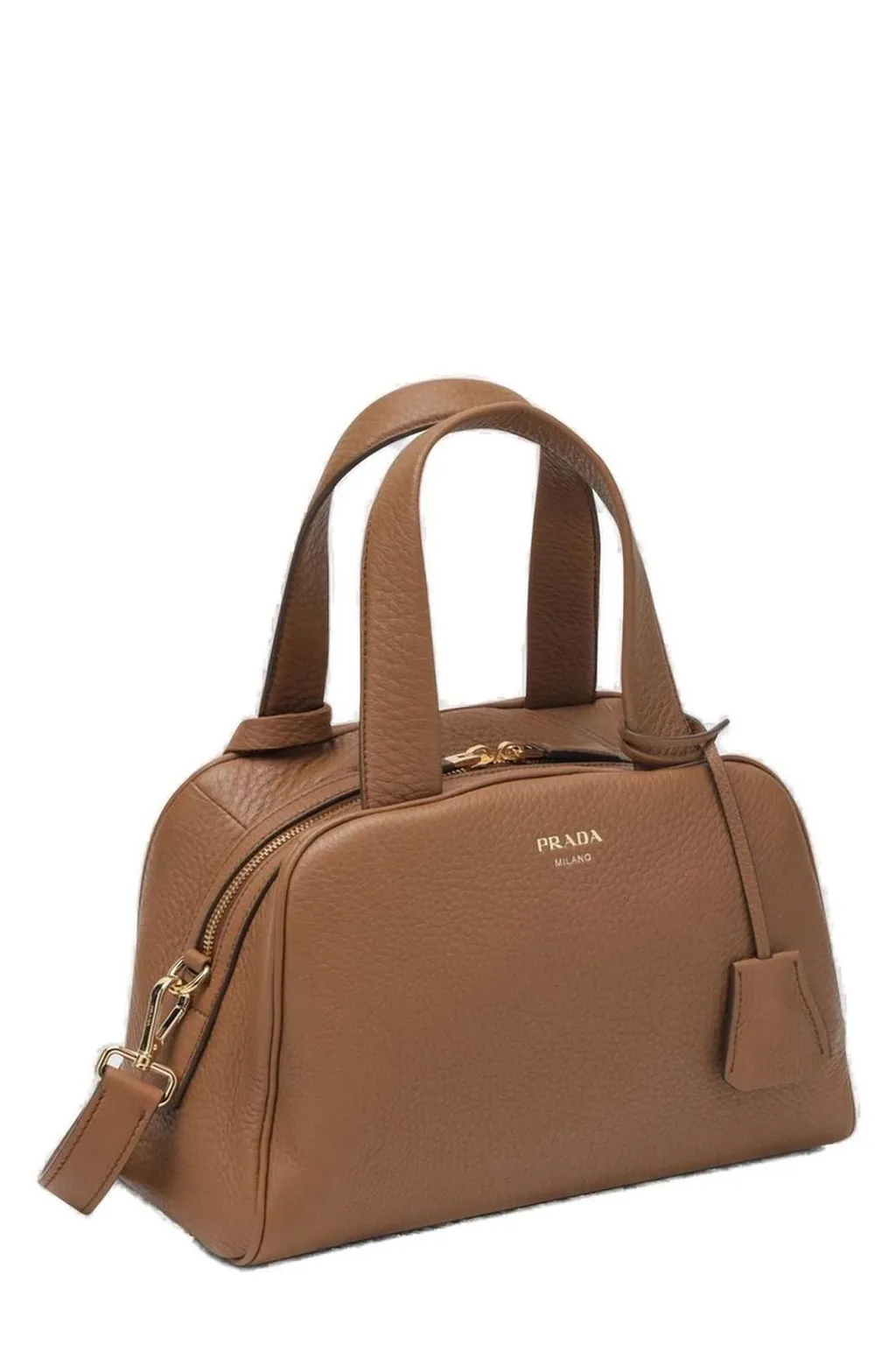 Prada Zip-Up Medium Top Handle Bag
