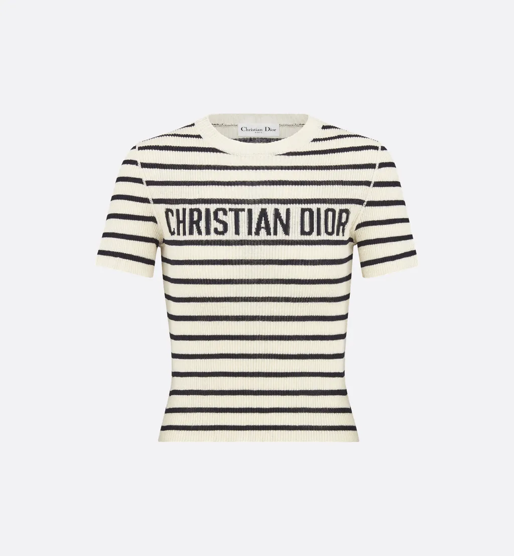 Dioriviera Cropped Short-Sleeved Sweater