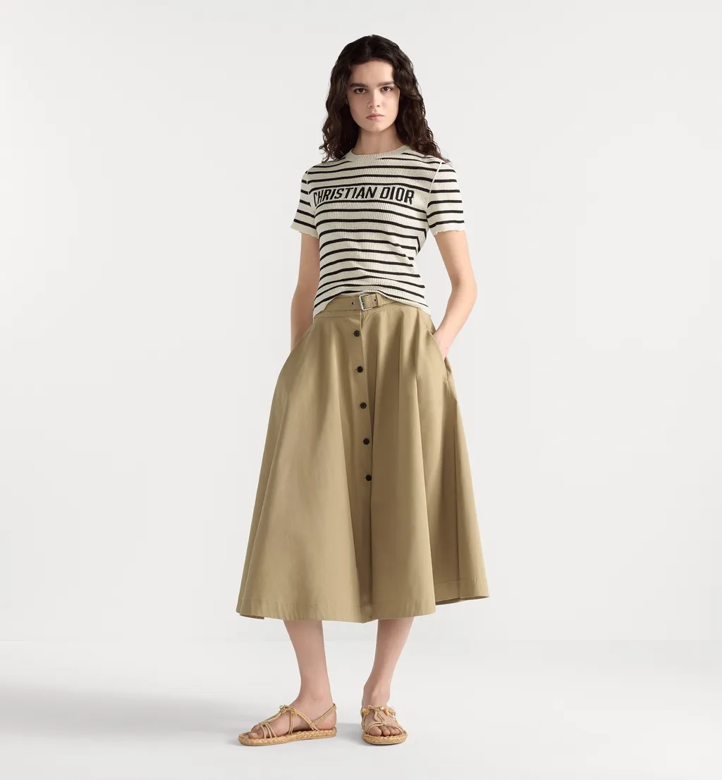Dioriviera Cropped Short-Sleeved Sweater