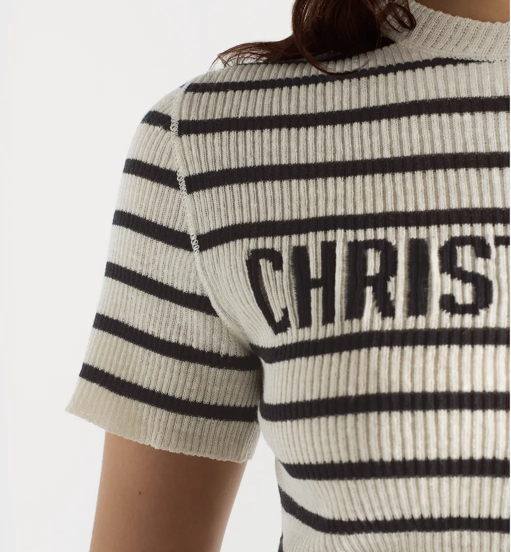 Dioriviera Cropped Short-Sleeved Sweater