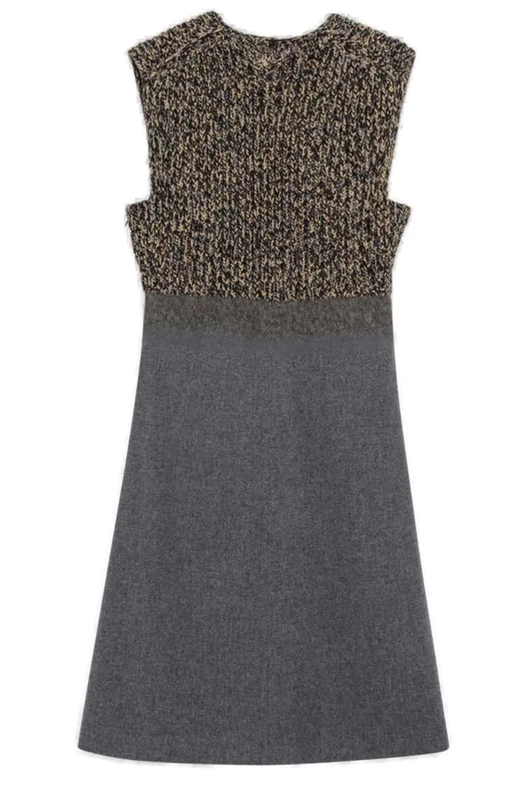 Prada Plunging V-Neck Sleeveless Dress