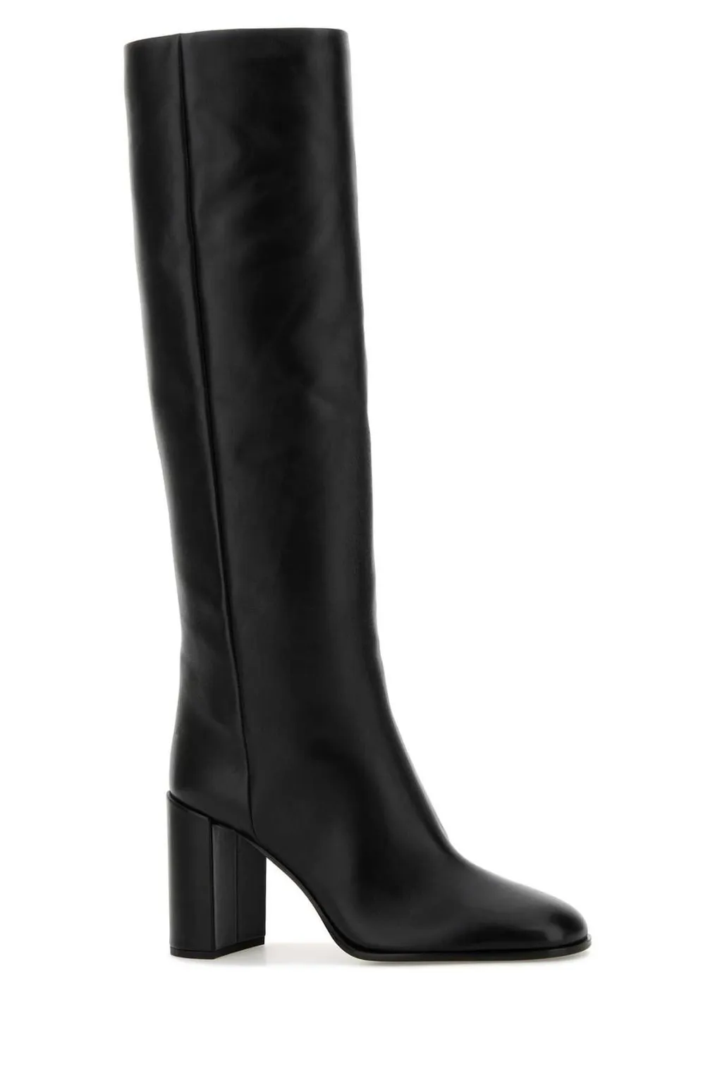 Prada Block-Heeled Knee-High Boots