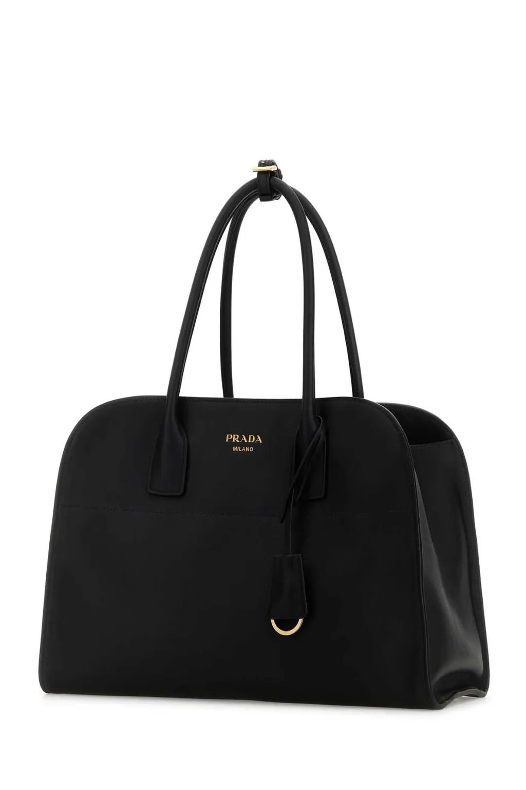Prada Logo Detailed Open Top Large Tote Bag