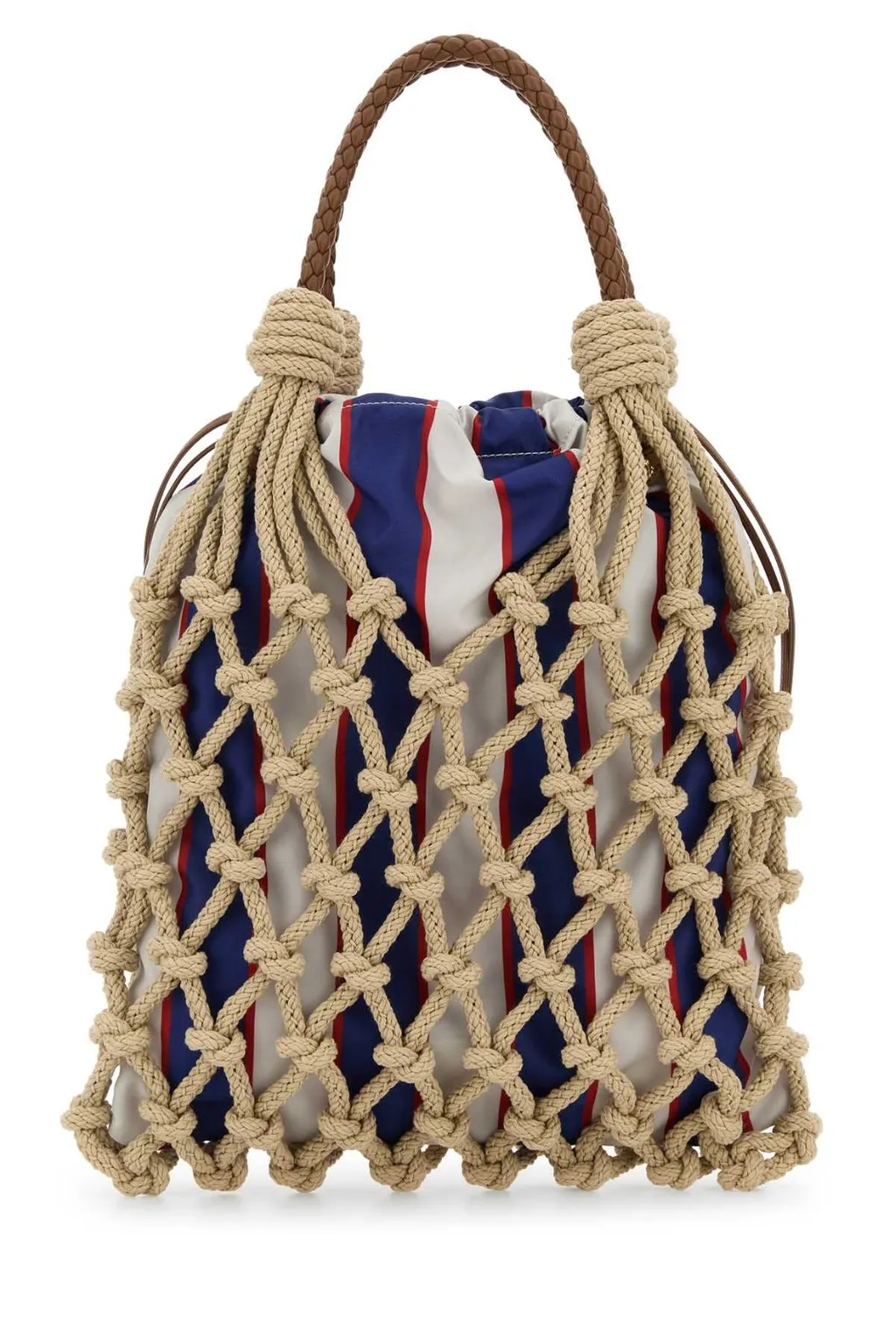 Prada Logo Net Tote Bag