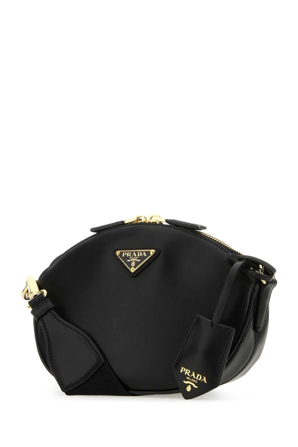 Prada Triangle-Logo Zipped Crossbody Bag