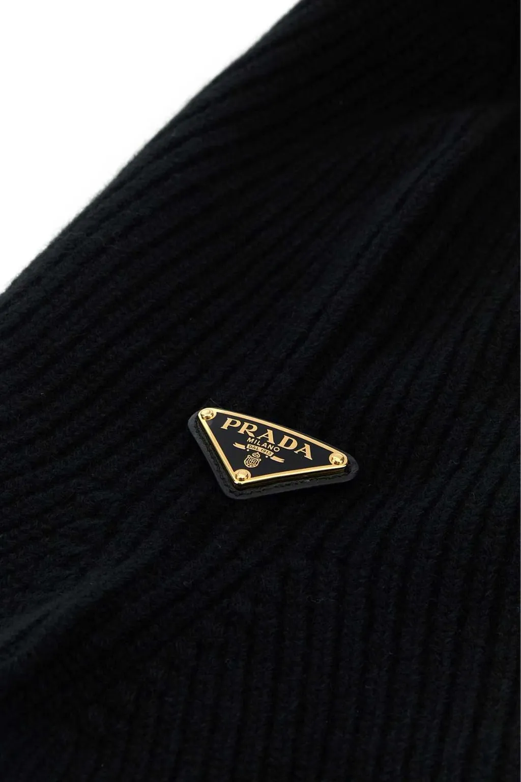 Prada Triangle-Logo Balaclava
