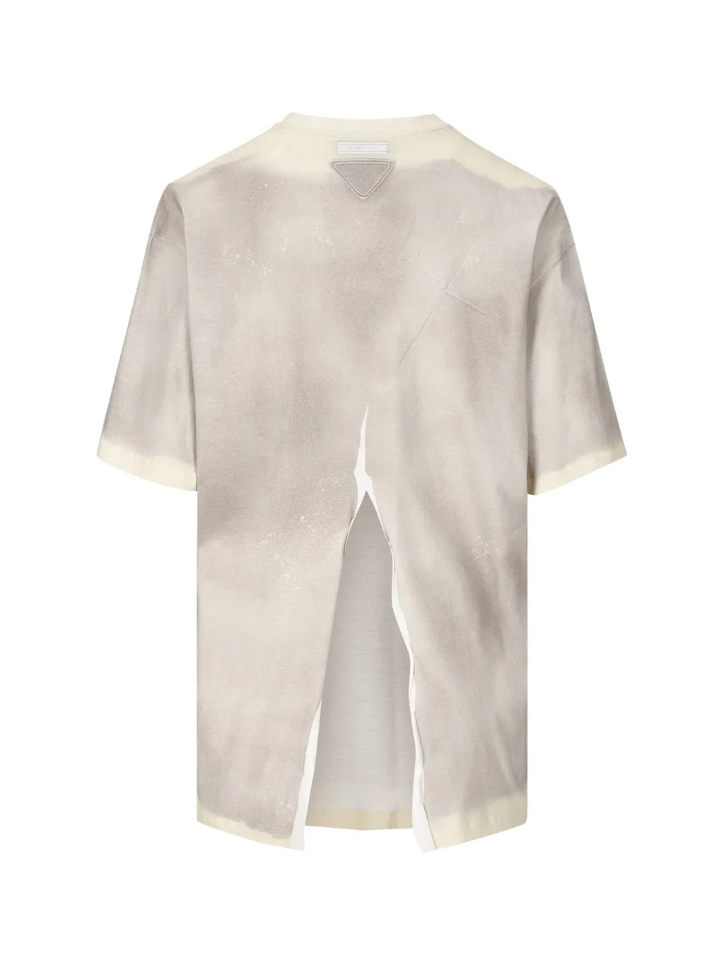 Prada Round-Neck Slit-Detailed Top