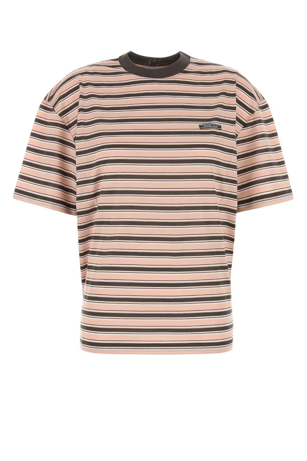 Prada Striped Crewneck T-Shirt