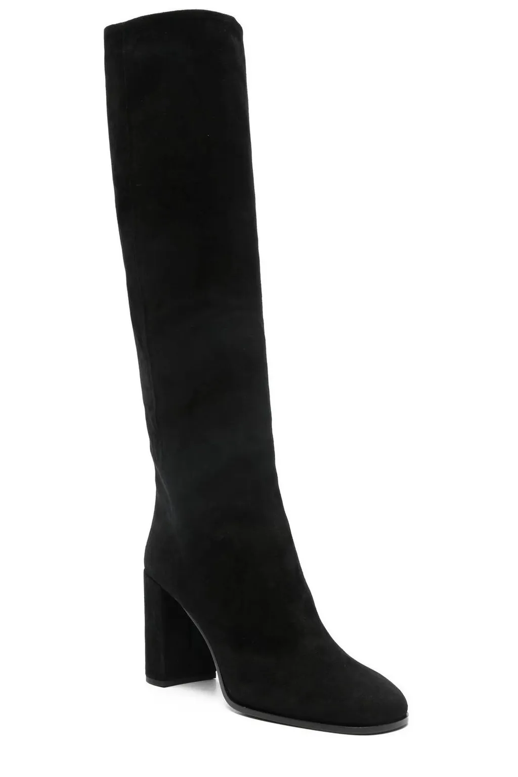 Prada Block-Heeled Knee-High Boots