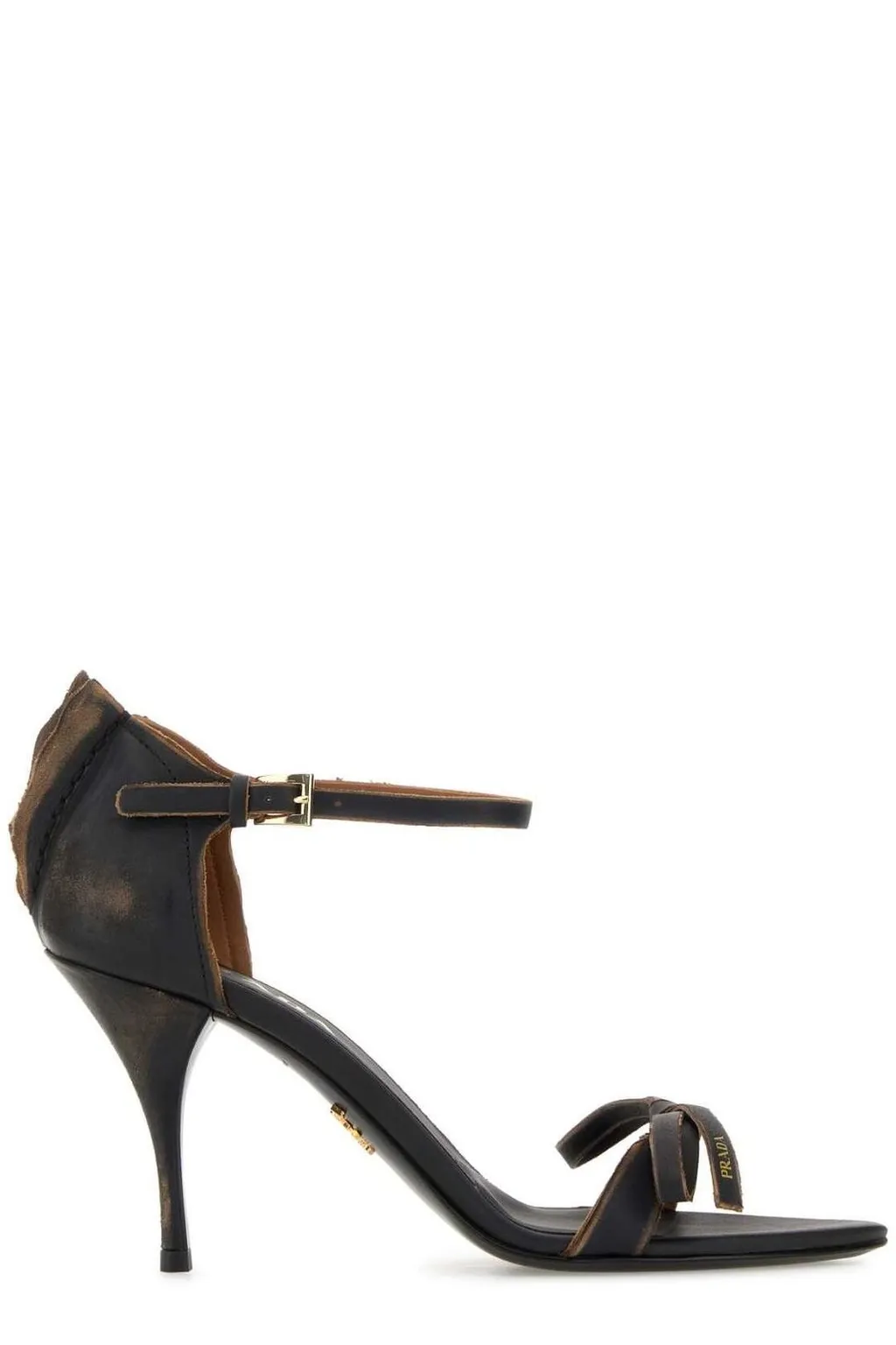Prada Bow Detailed Heeled Sandals