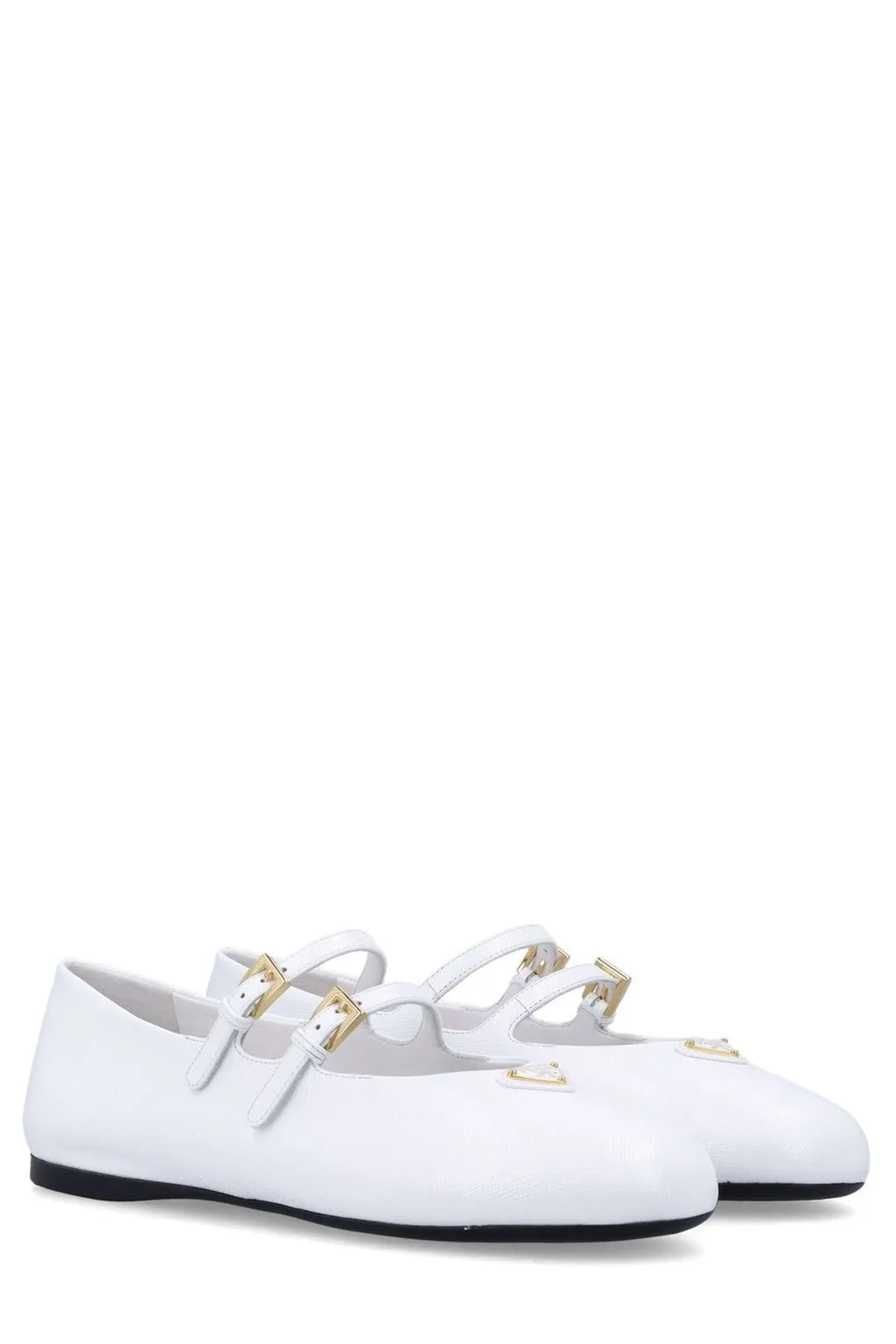 Prada Round-Toe Ballerina Shoes