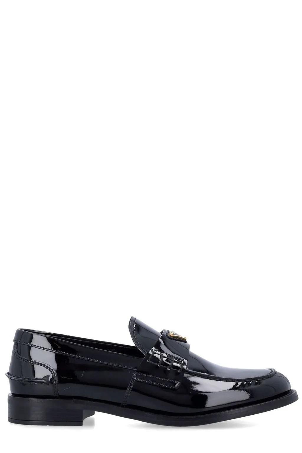 Prada Triangle-Logo Moccasins
