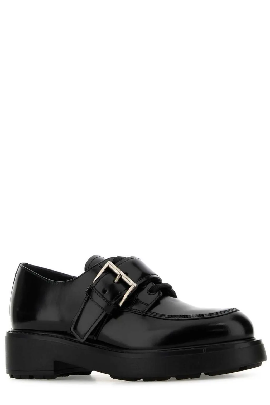 Prada Round-Toe Lace-Up Shoes