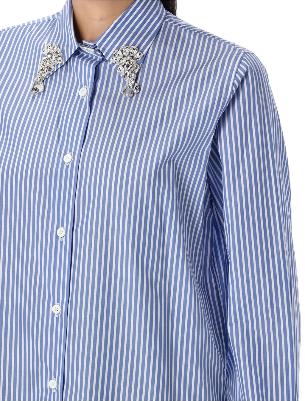 Prada Striped Long-Sleeved Shirt