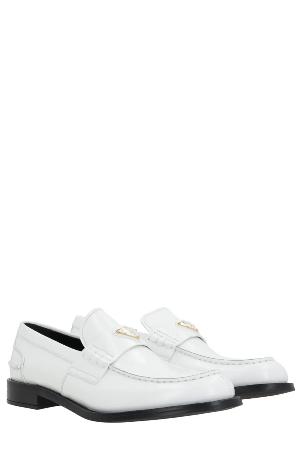 Prada Triangle-Logo Slip-On Loafers