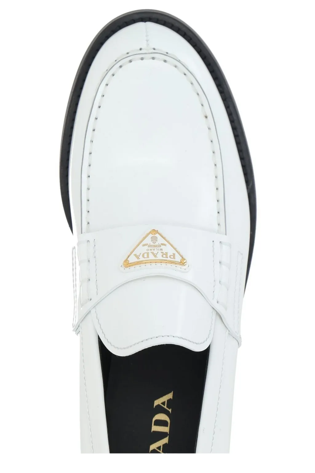 Prada Triangle-Logo Slip-On Loafers
