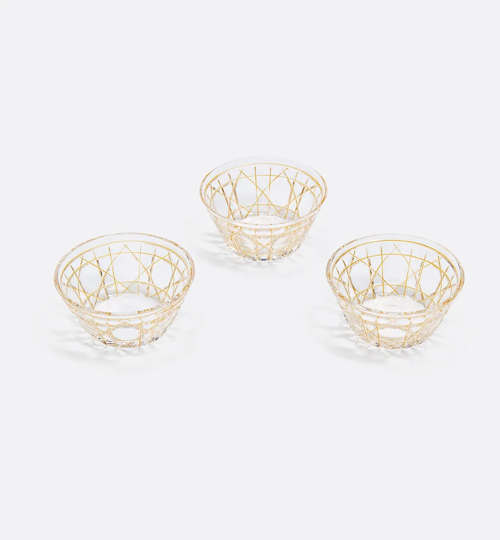 Set Of Three Ice Cream Bowls