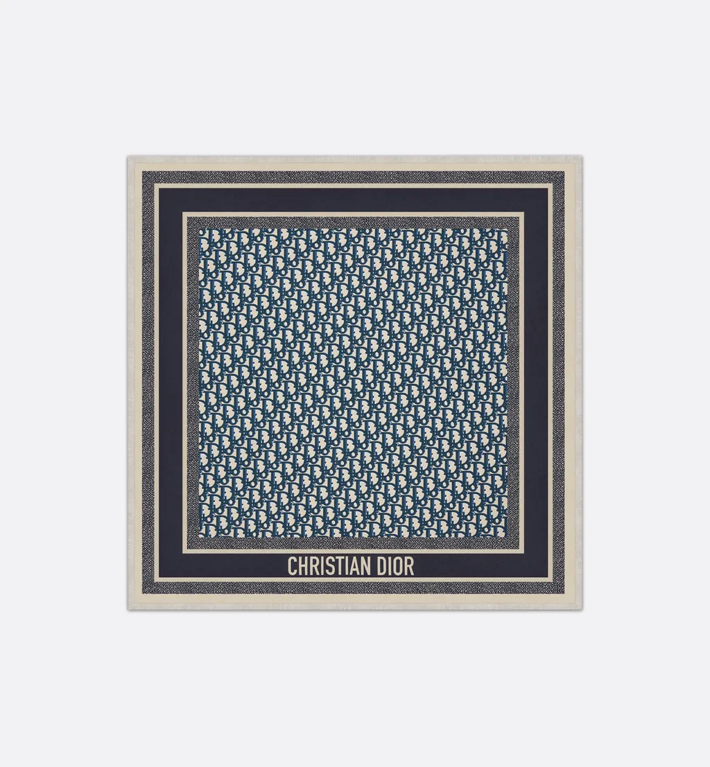 Dior Oblique Diortwin 70 Square Scarf